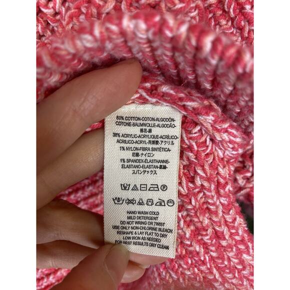 Free People Sweater Womens Size Medium Love This City Pink Casual Oversized Knit - Picture 7 of 12